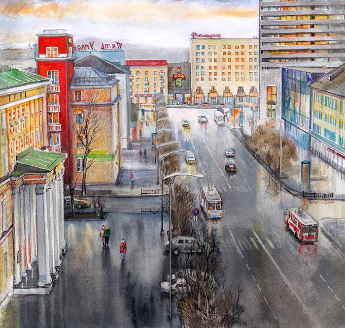 Мурманск дождливый)