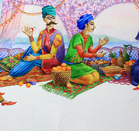 Индийская сказка. В гостях у принцессы.