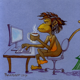 Обезьяна - сисьАдмин..)