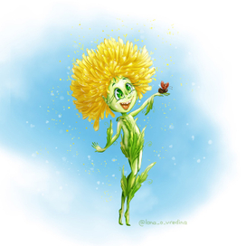 Девочка-одуванчик Дуняша