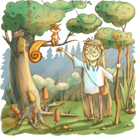 Леший  в сказочном лесу