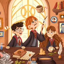 Иллюстрация для марафона «Potter Week Prompts”