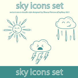 Иконки в стиле Doodle