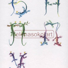 Буквицы к "Хозяйке медной горы" П.Бажова