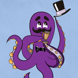 Персонаж для детского журнала Морской мир