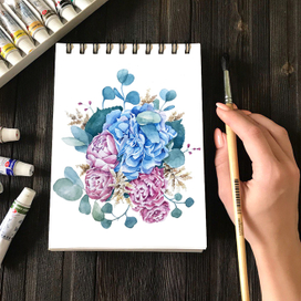 Иллюстрация для свадебного приглашения:)