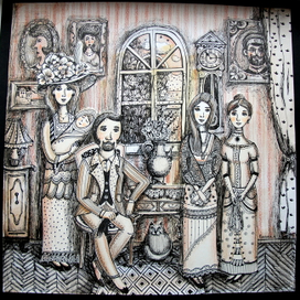 Ретро-фотография"Семья"