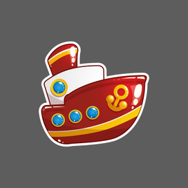 Проект детской игры: пароход