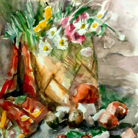 Натюрморт с грибами