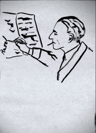 Равель за работой