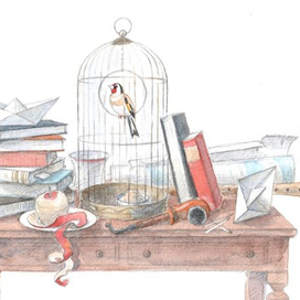 Иллюстрация к повести Луизы Мэй Олкотт "Маленькие женщины замужем"