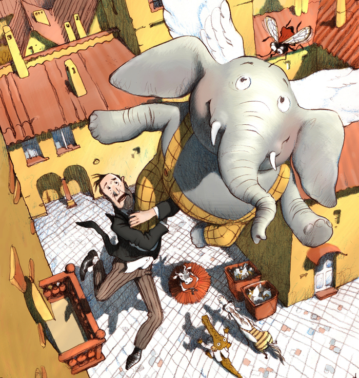 Улет  Слона или Сила счастья.