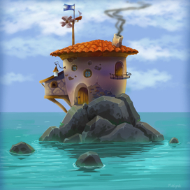 Домик в море