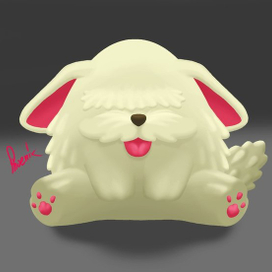 Бобик из белого шоколада