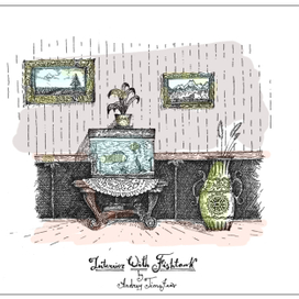 Интерьер с аквариумом