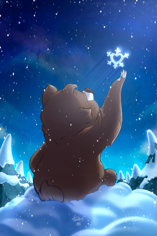 За снежинкой