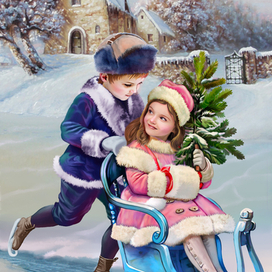 новогодняя иллюстрация