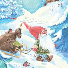 Зимние хлопоты гнома