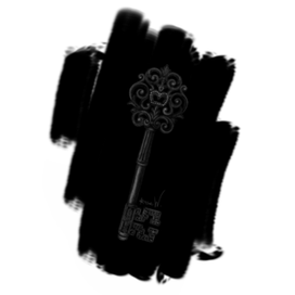 Ключь на черном фоне