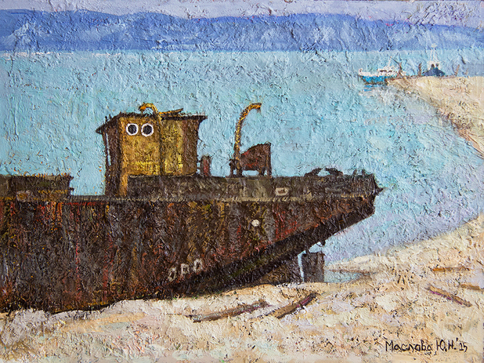 Старая баржа