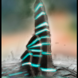 Concept Art: Another World_energy tower