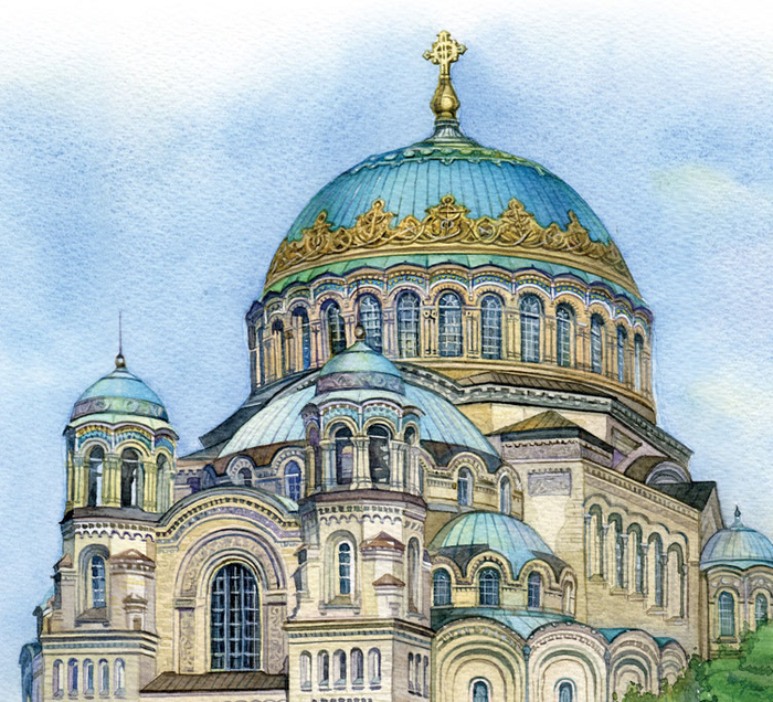 Морской собор. Кронштадт. Фрагмент.
