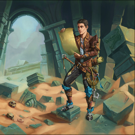 Human treasure hunter