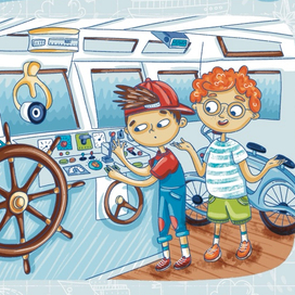 Иллюстрации для журнала, тема номера « Ледокол «Красин»