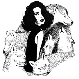 Автопортрет с волками