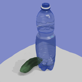 Практикуемся! Бутылка и огурец!