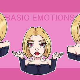 стикеры девушка