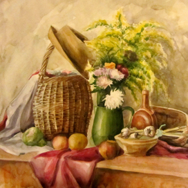 натюрморт с корзиной