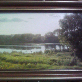 Река Теза утром.