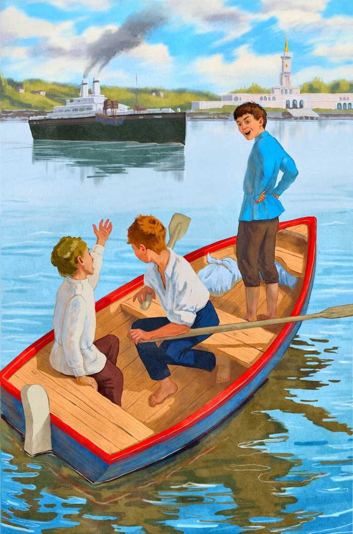 Илл. для издательства Эксмо книга Н. Г. Гарина-Михайловского "Детство Тёмы".