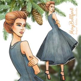 модная иллюстрация