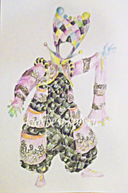 Эскиз костюма для аниматоров "Венецианский"