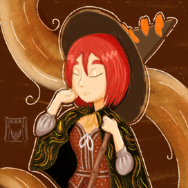 Вилл из Чародеек в костюме ведьмы