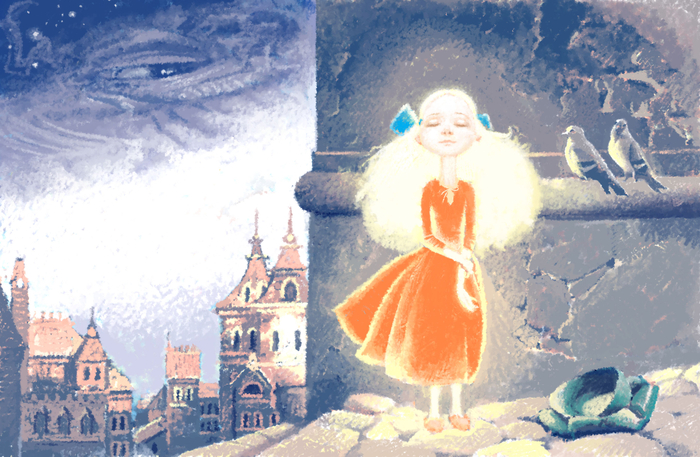 Сказка Софьи Прокофьевой Девочка-Свеча. Иллюстрация