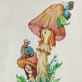 "Сестрички".Серия"Из жизни грибов"