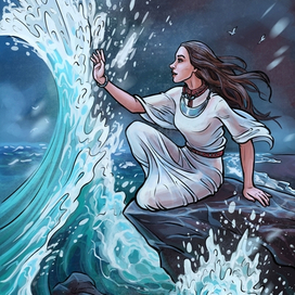 Девушка и море