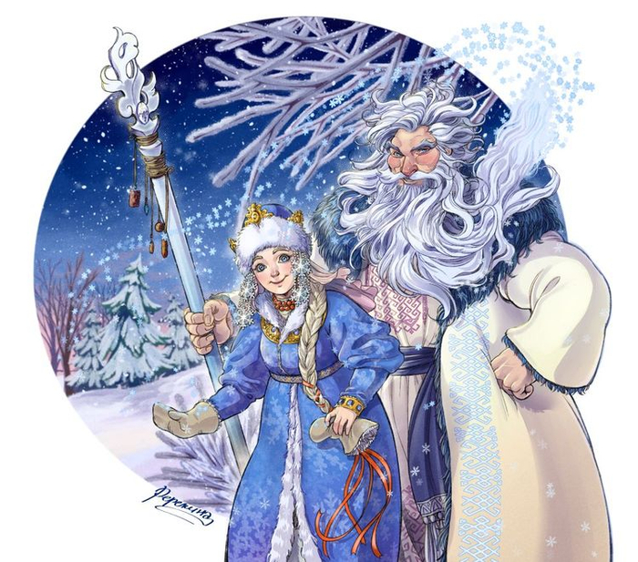 Дед Мороз и Снежевиночка