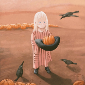 Дочка фермера и любопытные вороны