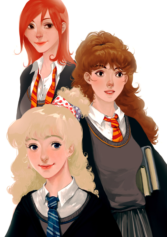 Luna Hermione and Ginny