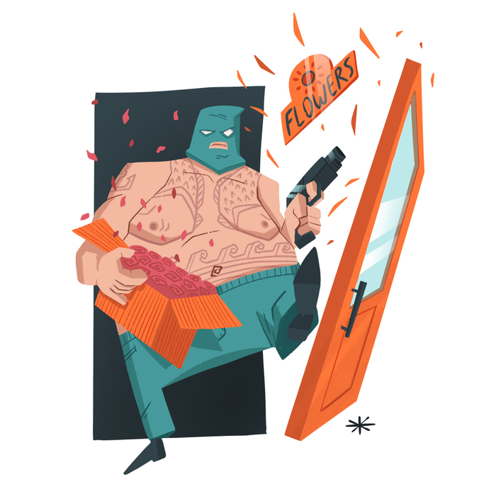 Сумасшедший грабитель