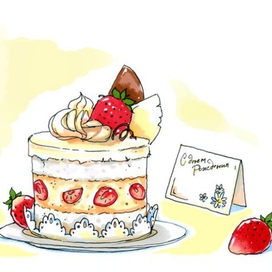 Strawberry cake