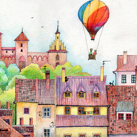 Мангольф над городом.