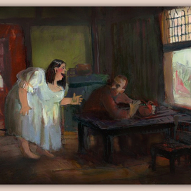 Эскиз  к шведской сказке  "Выгодное дельце", 2007 год.