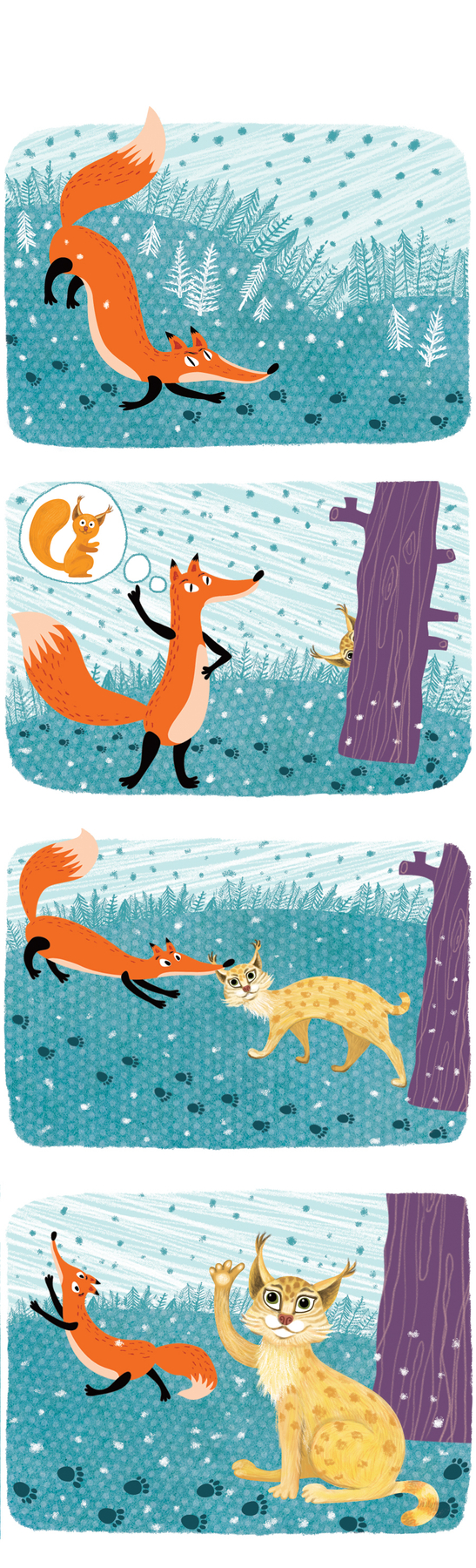 Маленькая история о лисичке и рыське