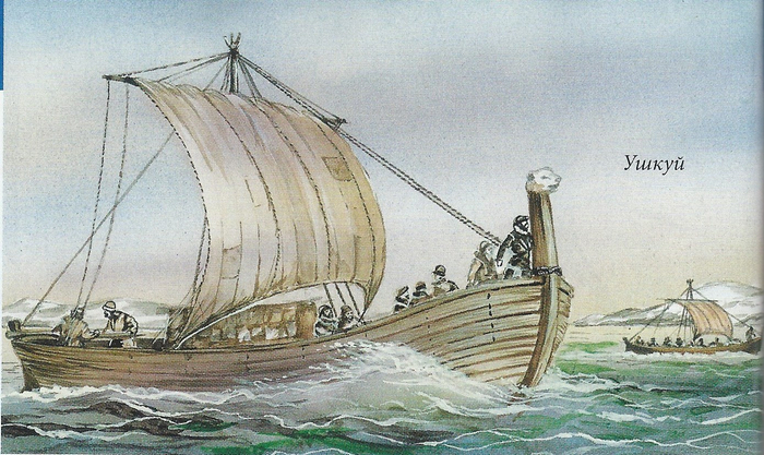"Ушкуй", мореходная лодья новгородцев.