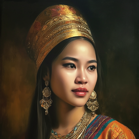 девушка в национальном костюме